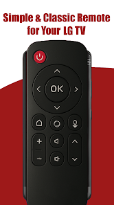 Simple and classic remote interface for LG TVs