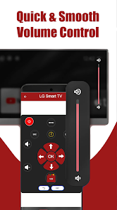 Quick and smooth volume control on the LG Smart TV remote interface