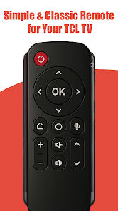 Simple and classic remote interface for TCL TVs